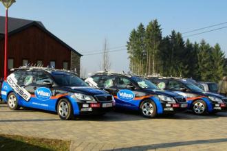 Présentation officielle du club 2011 - Les 3 nouvelles voitures misent à la disposition par le Garage Goosse de Bastogne