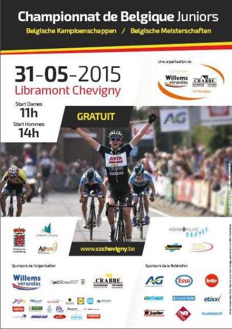 Championnat de Belgique Juniors 2015: les dernières infos!