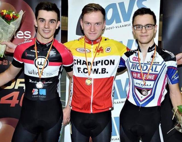 François Fusillier champion de Wallonie sur piste