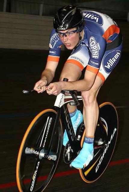 Steve Schoonheyt sur le podium à Gand